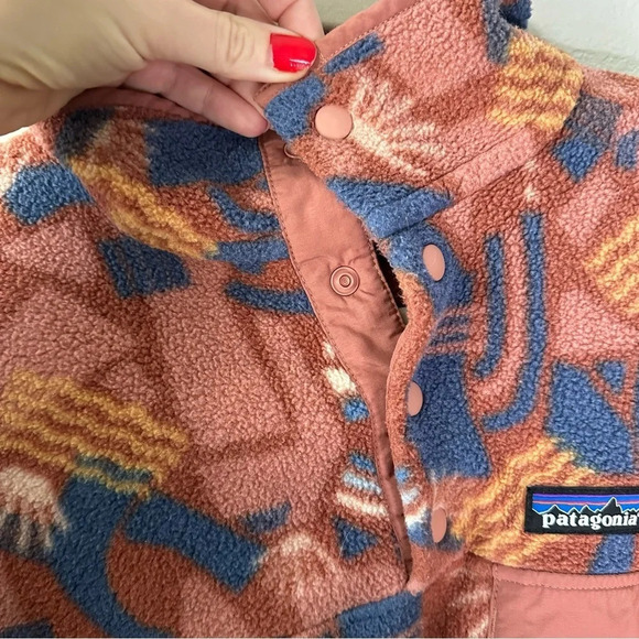 PATAGONIA Synchilla Canyon Pink Fleece SZ XS - Picture 10 of 11